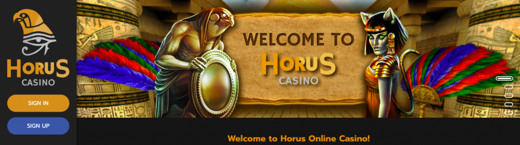 Horus Casino Homepage