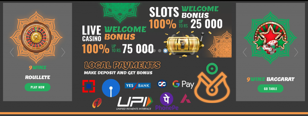 9winz Casino Welcome Bonus