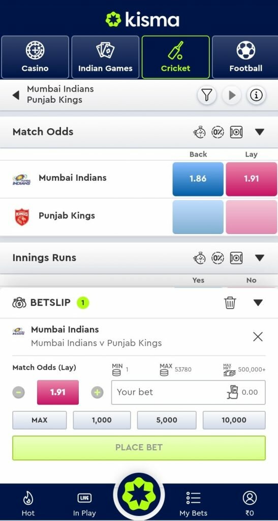 How to Place a Bet on Kisma