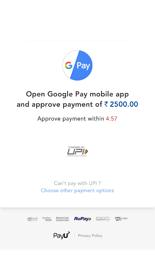 Google Pay available on Purewin